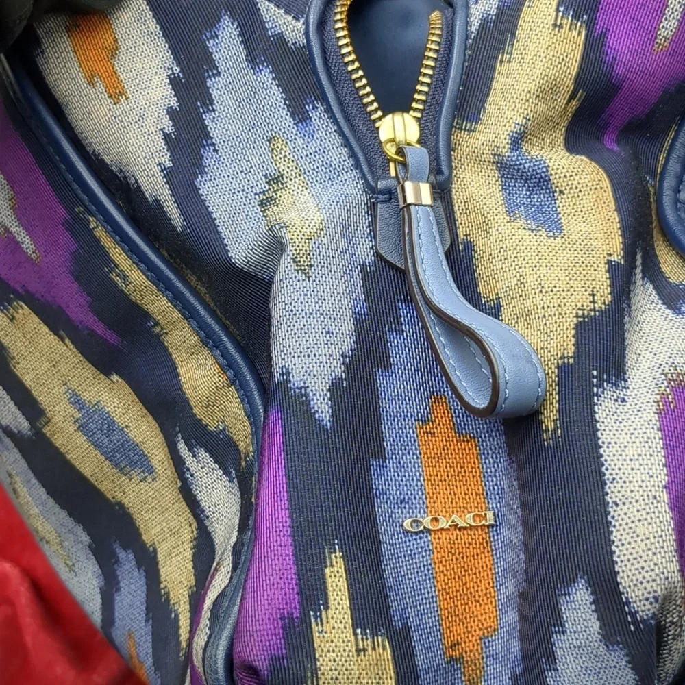 Coach Madison Phoebe Ikat canvas bag
